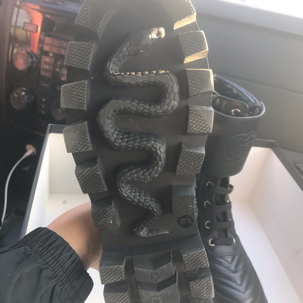 Gucci combat boots